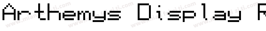 Arthemys Display Regular字体转换